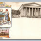 PHILADELPHIA PA GIRARD COLLEGE HERALDIC ANTIQUE POSTCARD R.TUCK PRIVATE MAILING
