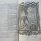 1751 PIGSKIN BINDING BIBLE BIBLIA SACRA FOLIO 9.5 x 15" antique ILLUSTRATED