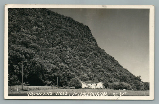 MIDDLEBURGH NY VROOMAN'S NOSE VINTAGE REAL PHOTO POSTCARD RPPC