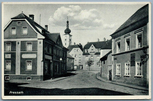 PRESSATH GERMANY STREET VIEW VINTAGE REAL PHOTO POSTCARD RPPC