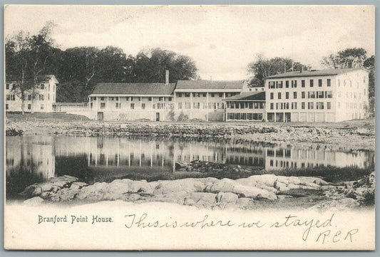 BRANFORD CT POINT HOUSE ANTIQUE POSTCARD