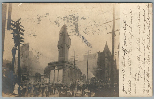 ALTOONA PA AFTER FIRE ANTIQUE REAL PHOTO POSTCARD RPPC