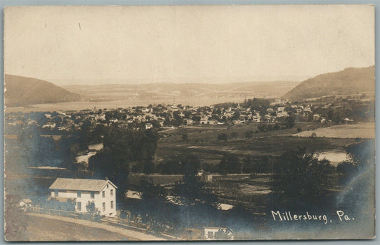 MILLERSBURG PA ANTIQUE REAL PHOTO POSTCARD RPPC
