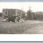 RUSSIAN WWI SOLDIERS HOUSE CONSTRUCTION ANTIQUE REAL PHOTO RPPC