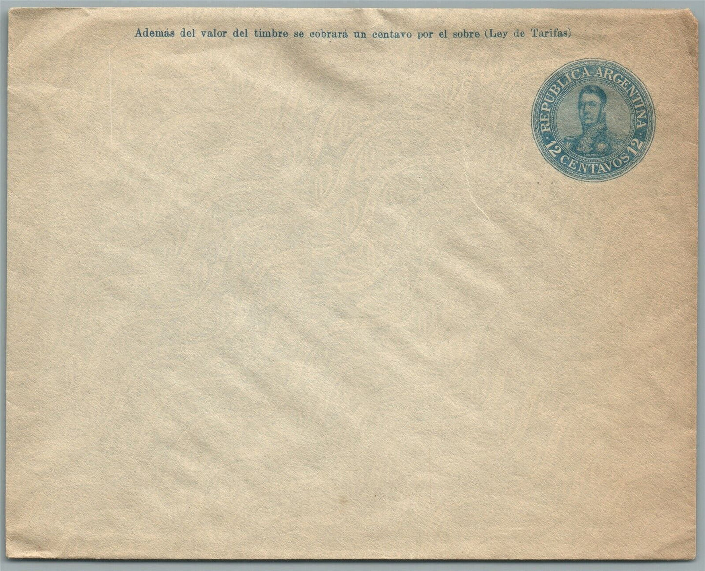 ARGENTINA VINTAGE COVER w/ 12 CENTAVOS STAMP