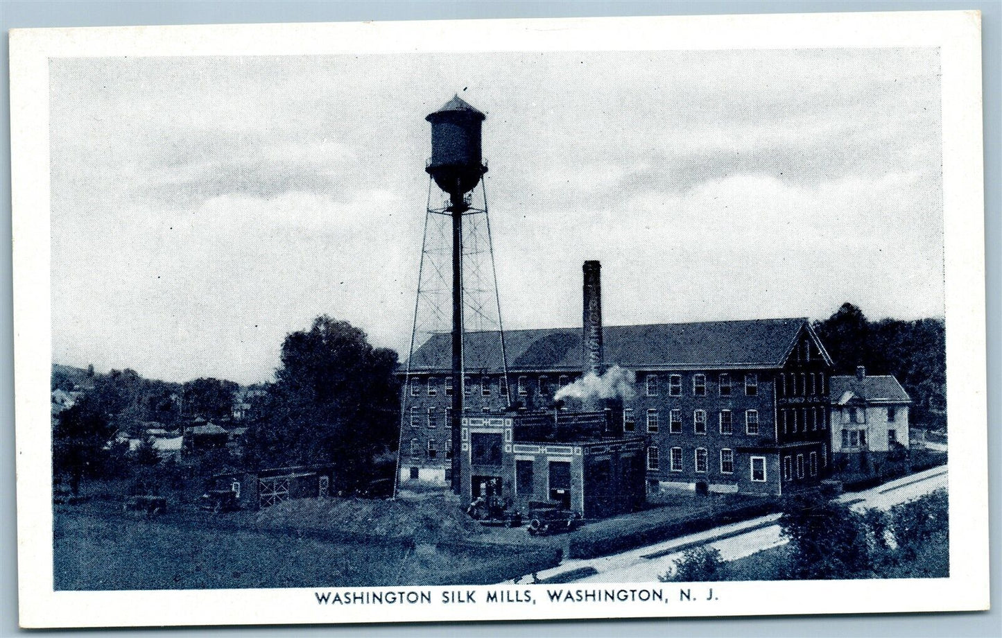 WASHINGTON NJ SILK MILLS ANTIQUE POSTCARD