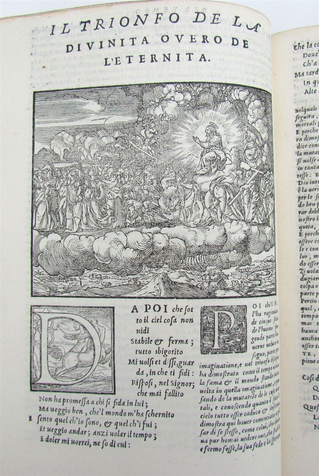 1553 I TRIONFI DEL PETRARCA ILLUSTRATED antique Francesco Petrarch