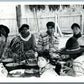 SEMINOLE INDIAN FAMILY EVERGLADES FL VINTAGE REAL PHOTO POSTCARD RPPC