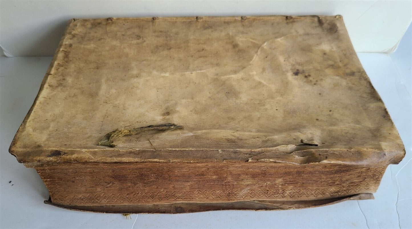 1569-1576 16th CENTURY LAW BOOK antique VELLUM BOUND FOLIO in LATIN