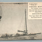 ATLANTIC CITY NJ FISHING BOAT ONLEY ADVERTISING ANTIQUE POSTCARD