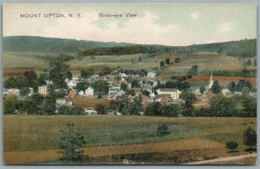 MOUNT UPTON NY BIRDS EYE VIEW ANTIQUE POSTCARD