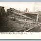 TRAIN WRECK 1913 NY CENTRAL RAILROAD ANTIQUE REAL PHOTO POSTCARD RPPC railway