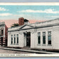 SOMERVILE NJ ENGINE HOUSE & LIBRARY ANTIQUE POSTCARD FIRE FIGHTING