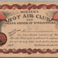 BUZZER'S HOT AIR CLUB GRAND ORDER OF WINDJAMMERS ANTIQUE POSTCARD