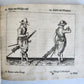 1664 ILLUSTRATED MILITARY WORK on TECHNIQUES for HANDLING MUSKET & PIKE antique
