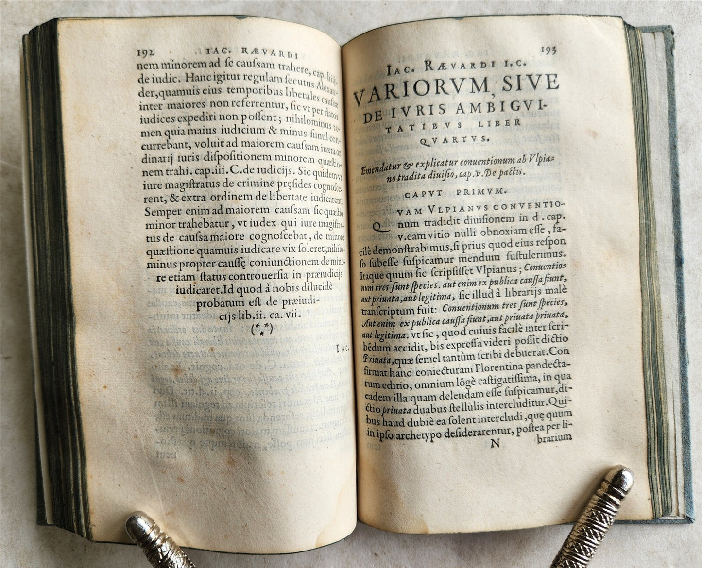1564 ANCIENT ROMAN LAW TREATISE antique Variorum sive de iuris ambiguitatibus