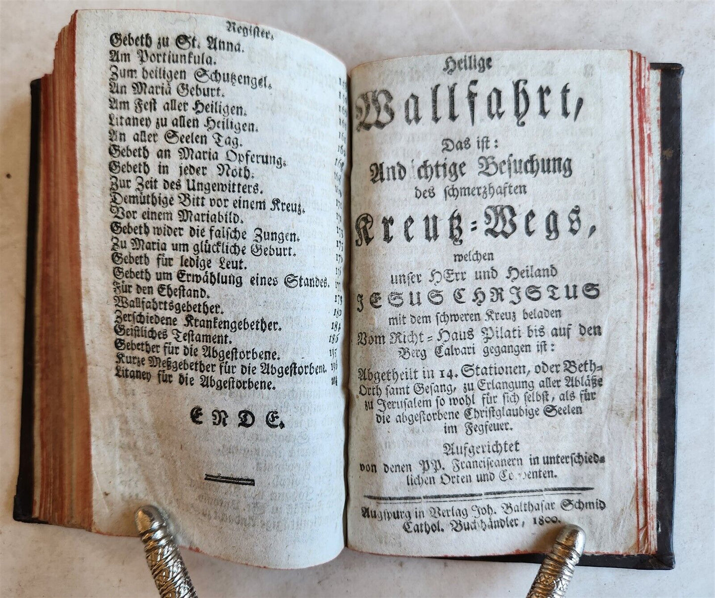 1795 HEILSAME MYRRHENGARTEN antique in GERMAN