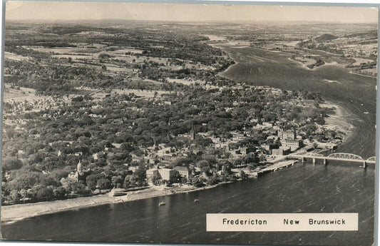 CANADA FREDERICTON NEW BRUNSWICK VINTAGE REAL PHOTO POSTCARD RPPC