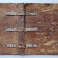 16th-17th CENTURY LARGE FOLIO BINDING antique LEATHER 12.5 by 18 inches