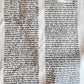 TORAH SCROLL FRAGMENT MANUSCRIPT on VELLUM antique BIBLE EXODUS