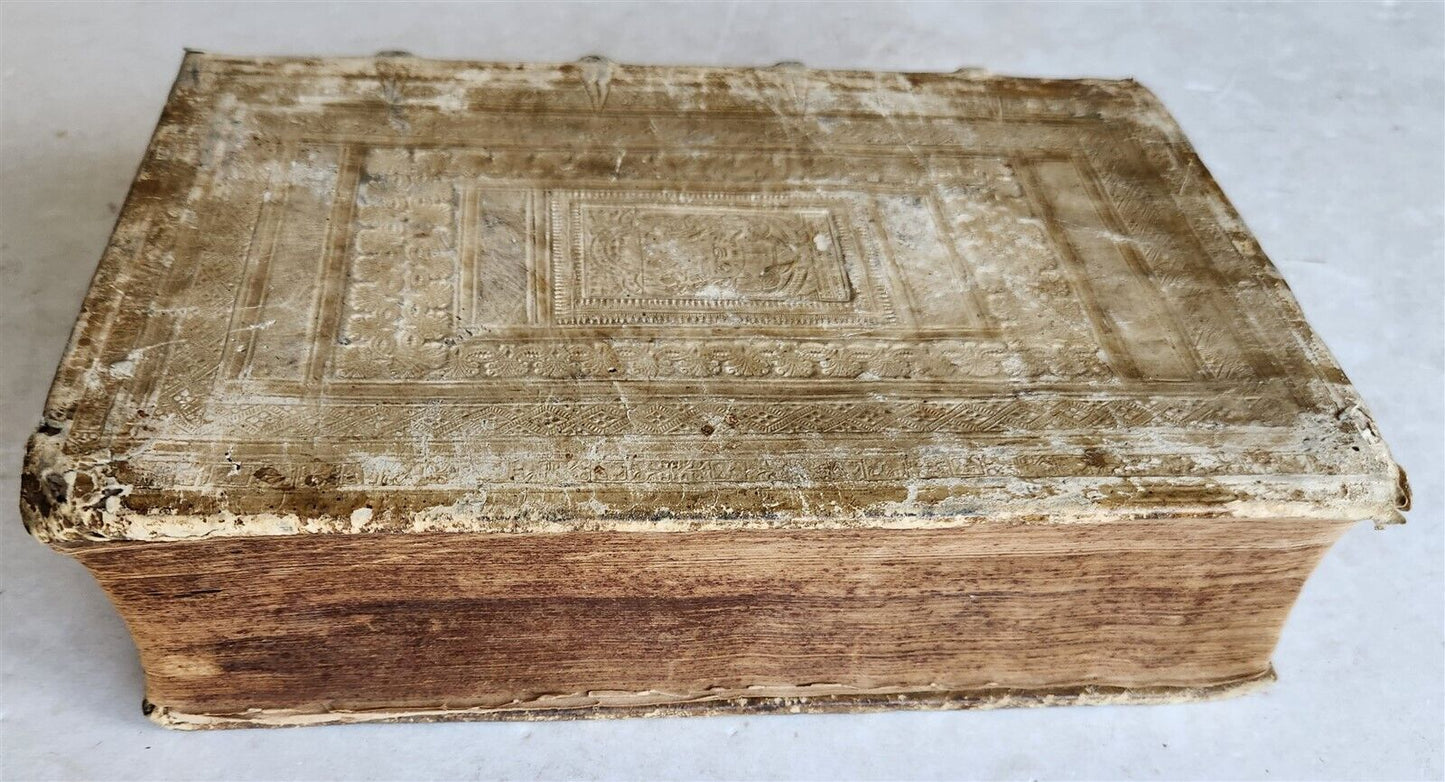 1567 COLLOQVIA by MARTIN LUTHER antique PIGSKIN BOUND FOILIO