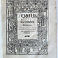 1602 BIBLE in LATIN ILLUSTRATED w/ MAP & NUMEROUS WOODCUTS antique