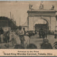 TOLEDO OH GREAT KING WAMBA CARNIVAL ANTIQUE POSTCARD