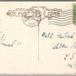 BLACK CAT GOOD LUCK ARTIST SIGNED ANTIQUE POSTCARD