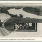 SPRING CITY PA ISLAND SCENE w/ TRAIN GRAB HILL CUT ANTIQUE POSTCARD