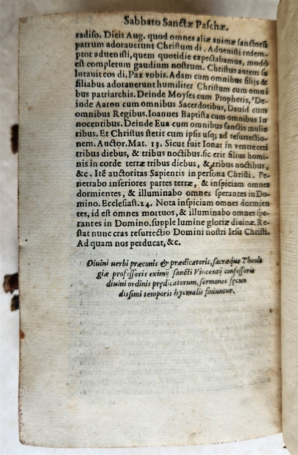 1573 SERMONS by San Vincenzo Ferrreri 2 VOLUMES antique 16th CENTURY in LATIN