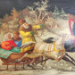 RUSSIAN FEDOSKINO SCHOOL VINTAGE LACQUER BOX - TROIKA dated 1960 ARTIST SIGNED