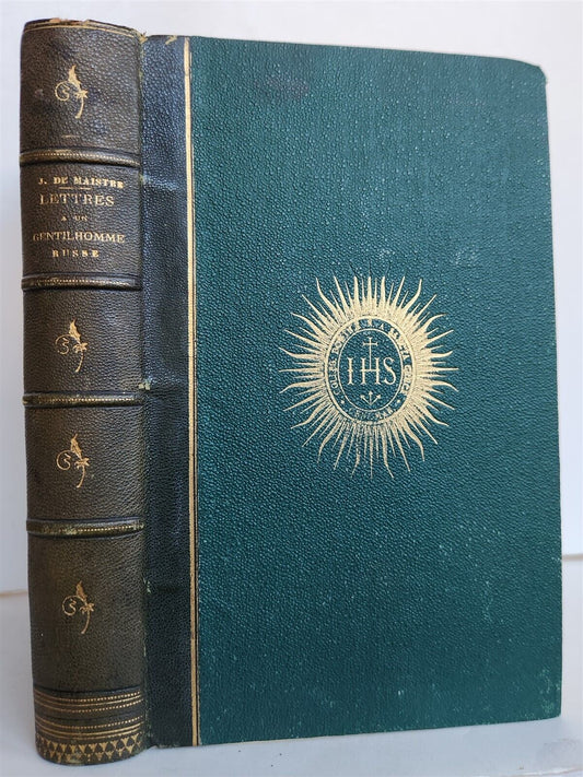 1874 LETTERS to RUSSIAN GENTLEMAN on SPANISH INQUISITION antique