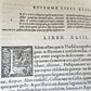 1555 ALDINE PRESS ROMAN HISTORY by TITUS LIVIUS ANTIQUE 16th CENTURY FOLIO Aldus