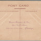 CHICAGO IL POST CARD MANUFACTURE KAWIN & CO. ADVERTISING ANTIQUE POSTCARD