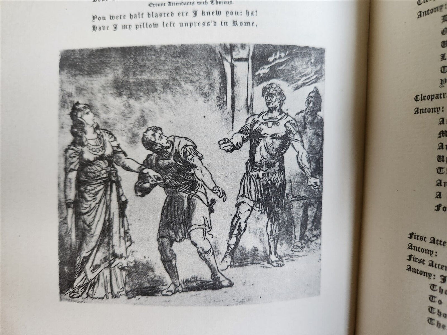 1925 ANTHONY & CLEOPATRA by WILLIAM SHAKESPEARE antique ILLUSTRATED