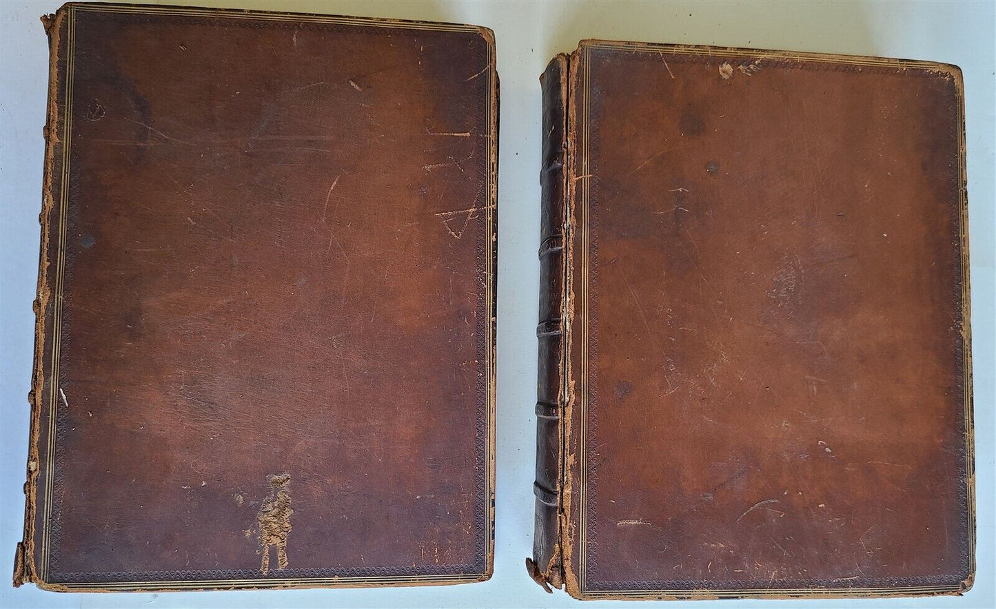 1786 SOPHOCLES TRAGEDIES 2 VOLUMES antique LATIN & GREEK TEXT