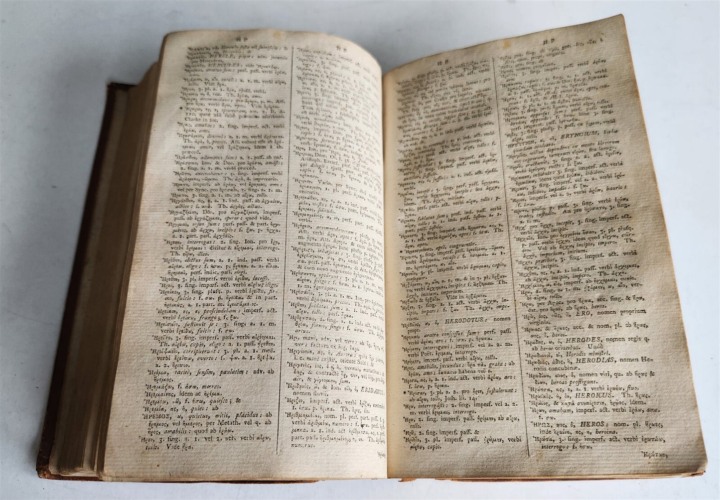 1791 GREEK LATIN DICTIONARY antique LEXICON MANUALE Graeco-Latinum