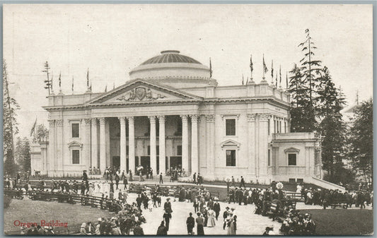 SEATTLE WA 1909 ALASKA YUKON PACIFIC EXPOSITION OREGON BUILDING ANTIQUE POSTCARD