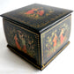 RUSSIAN PALEKH SCHOOL 5 SIDED VINTAGE LACQUER BOX ARTIST SIGNED