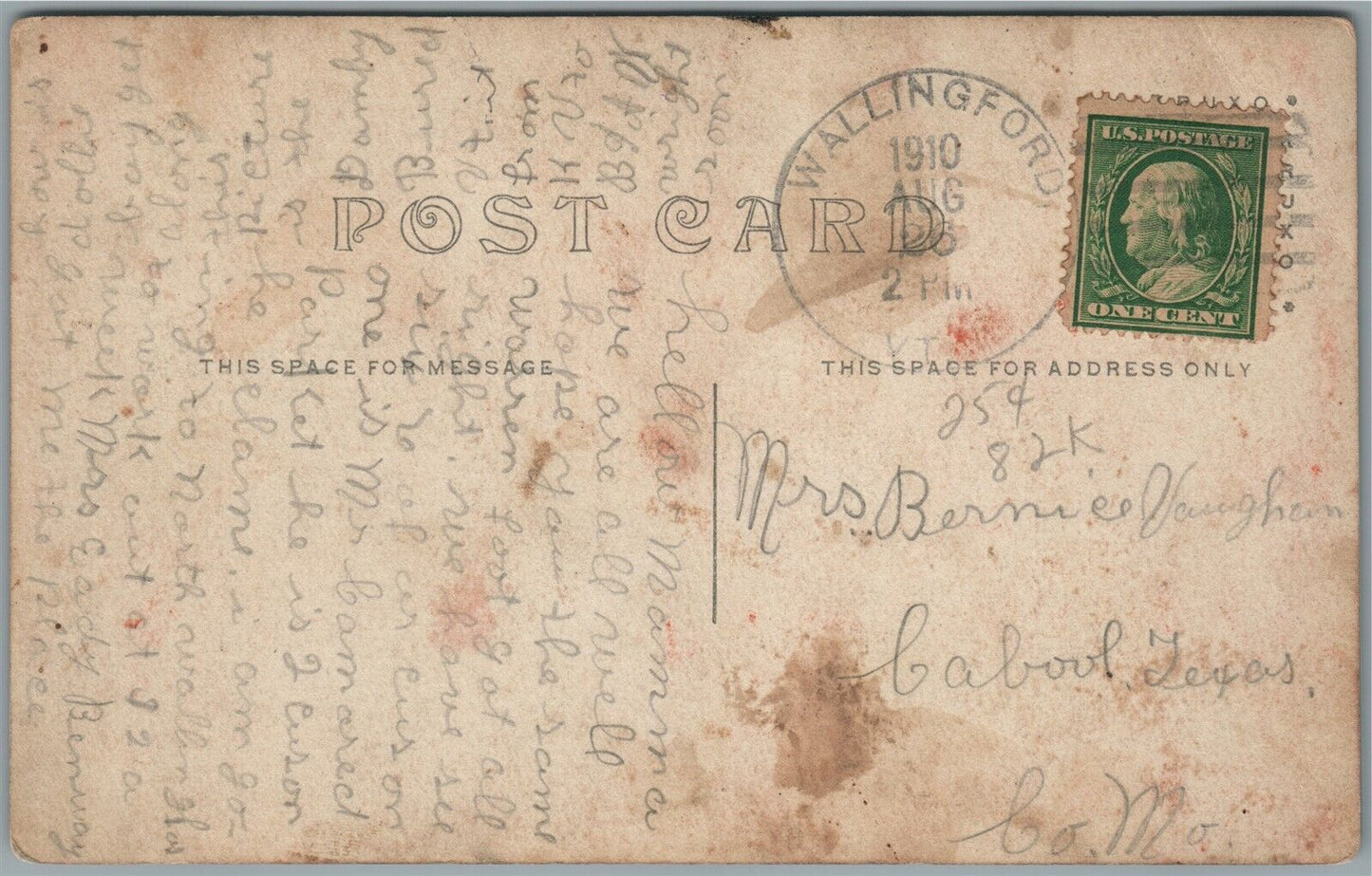 DAMBY VT ANTIQUE REAL PHOTO POSTCARD RPPC