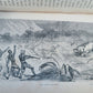 1868 NILE TRIBUTARIES OF ABYSSINIA SWORD HUNTERS of HAMRAN ARABS ILLUSTR antique