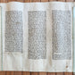 TORAH SCROLL FRAGMENT MANUSCRIPT on VELLUM antique BIBLE GENESIS 27:36 - 30:3