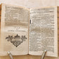 1728 BIBLE in FRENCH 2 VOLUMES antique La Sainte Bible