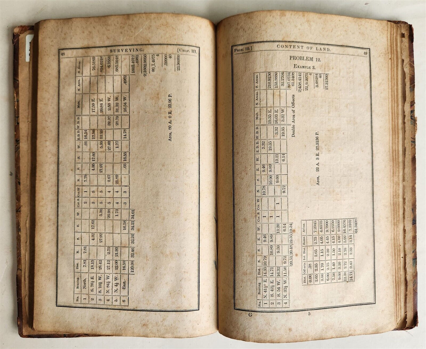 1837 COMPLETE KEY to GUMMERE'S SURVEYING by SAMUEL ALSOP antique PHILADELPHIA