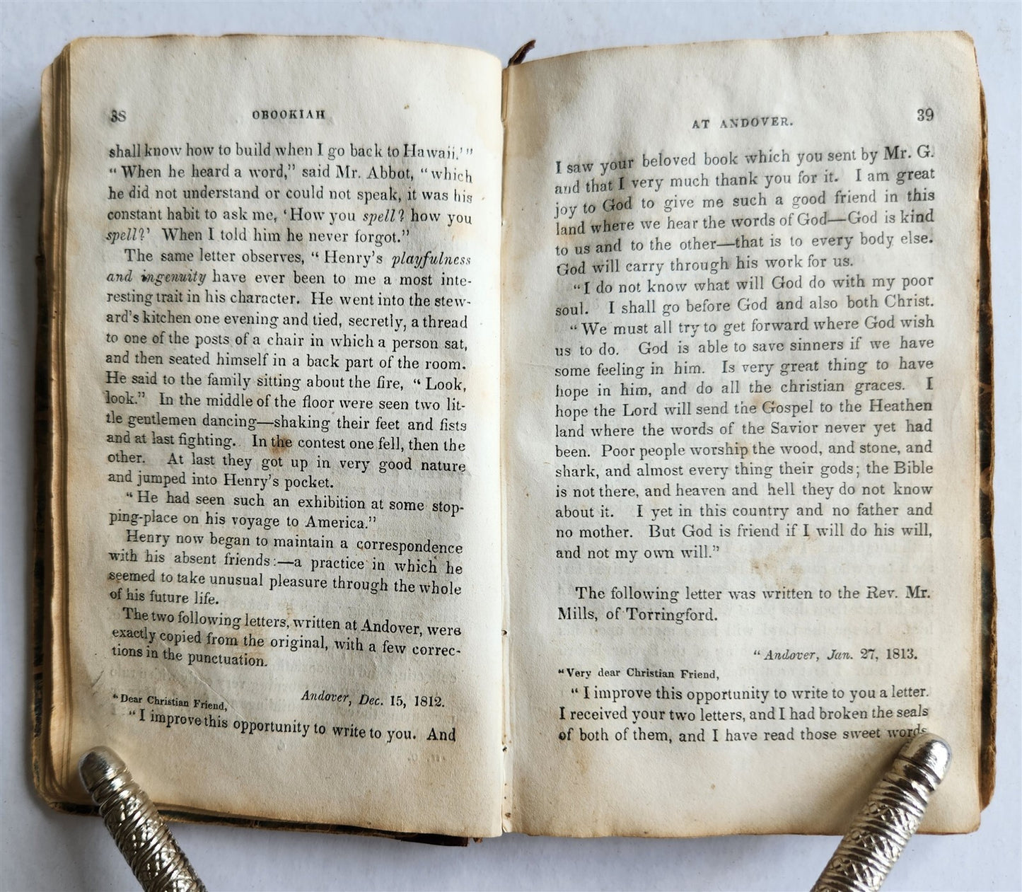 1830s HAWAII Memoirs of Henry Obookiah Native of Sandwich Islands AMERICANA