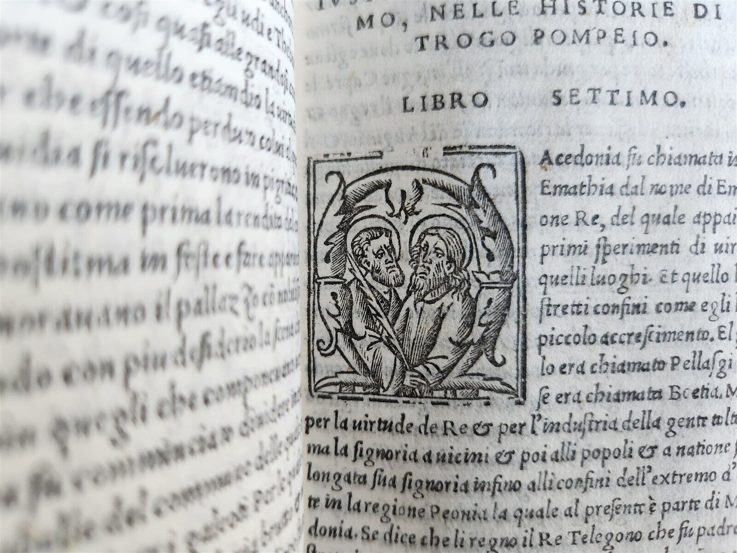 1523 POST-INCUNABULA HISTORY of TROGI POMPEI & JULIUS CAESAR antique VELLUM