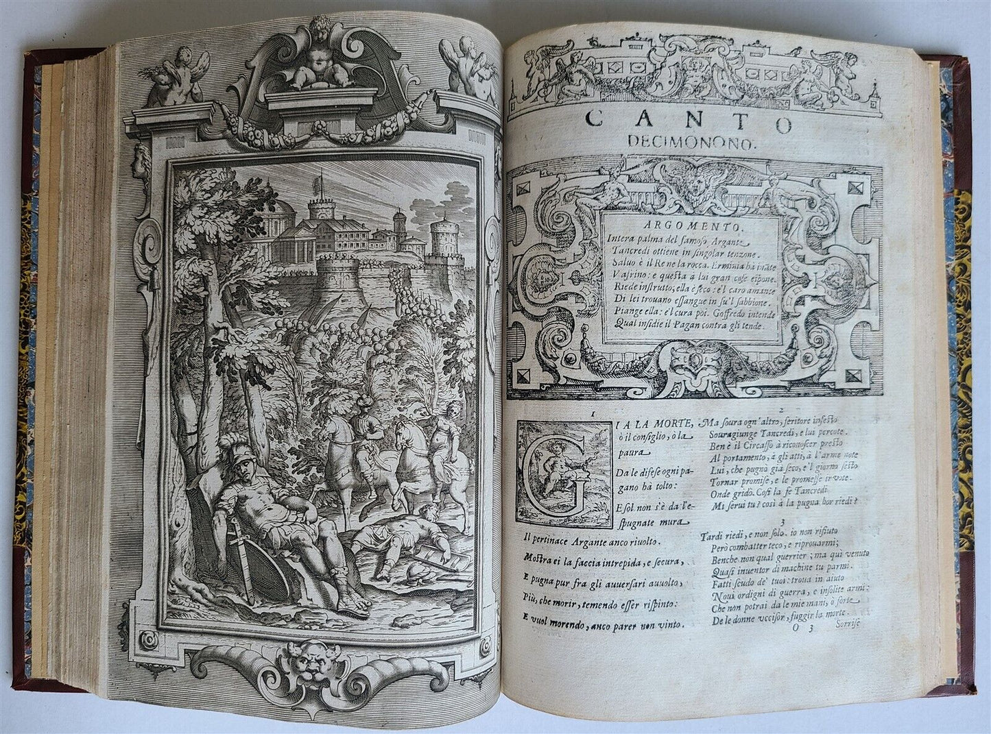 1617 TORQUATO TASSO La Gerusalemme liberata AMAZINGLY ILLUSTRATED antique FOLIO