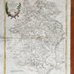 1782 Governi di Moscovia e Woronez antique MAP of RUSSIA MOSCOW & VORONEZH