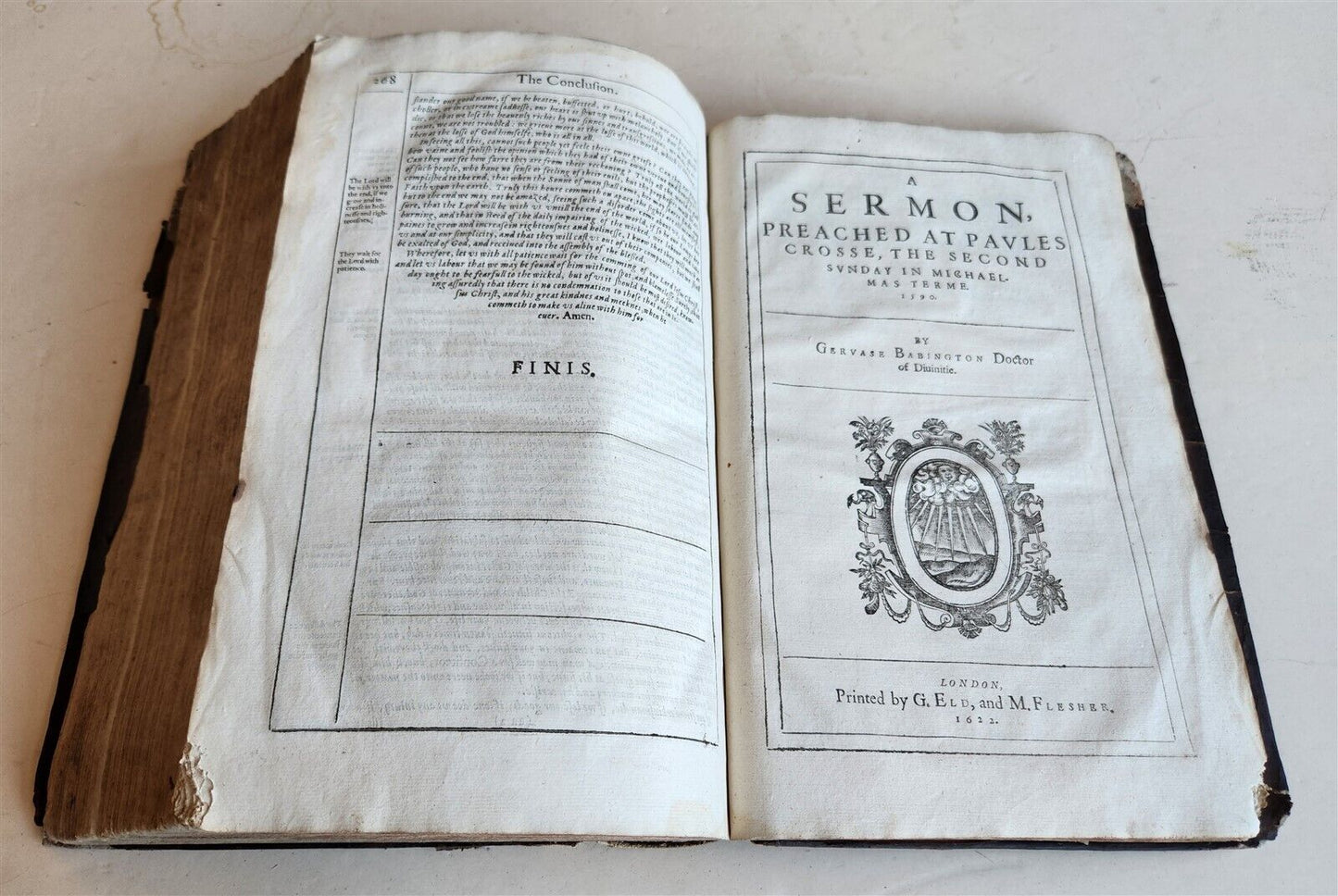 1622 THE WORKES of the RIGHT REVEREND FATHER in GOD BABINGTON antique in ENGLISH