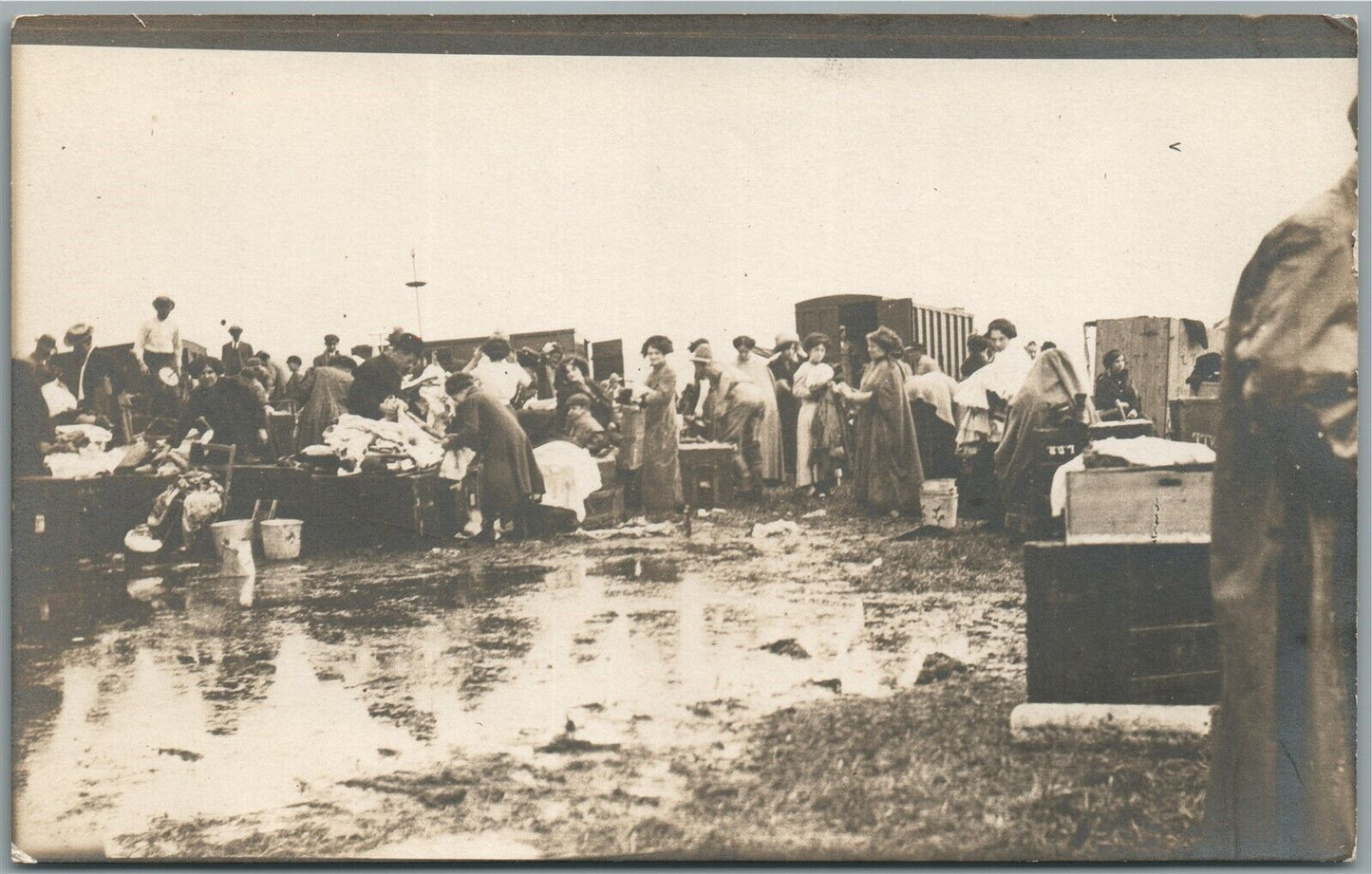 GREENSBURG PA BLOW DOWN RELIEF ANTIQUE REAL PHOTO POSTCARD RPPC
